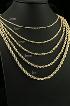 14K Gold Classic Rope Chain
