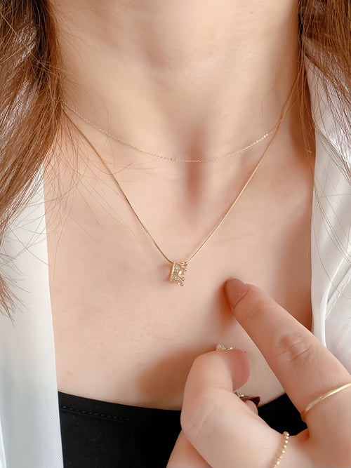 14K Gold Magic Love Crown Necklace