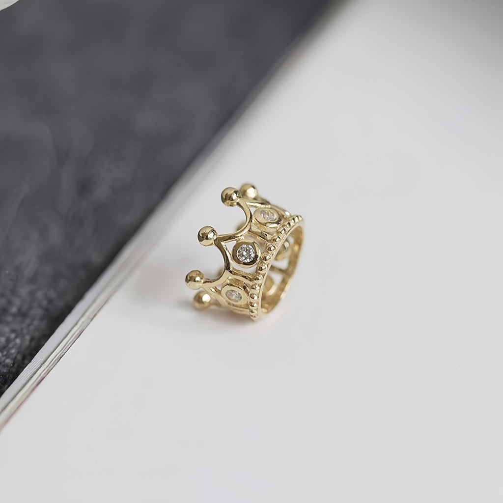 14K Gold Magic Love Crown Necklace