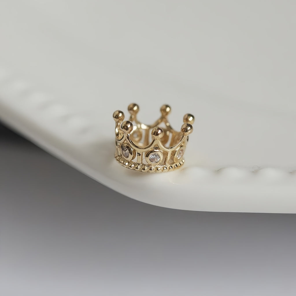 14K Gold Magic Love Crown Necklace