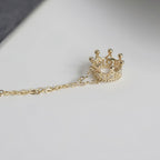 14K Gold Magic Love Crown Necklace