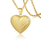 Heart Locket Pendants for Women Men Openable Photo Frame Stainless Steel Jewellery
