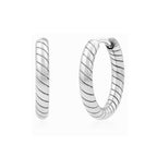 Spiral Link Hoops