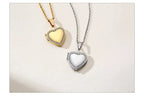 Heart Locket Pendants for Women Men Openable Photo Frame Stainless Steel Jewellery