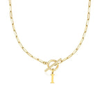 Stainless steel Initial necklace A-Z Letter charms pendant Choker Necklace