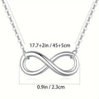 Stainless Steel Infinity Symbol Pendant Necklace