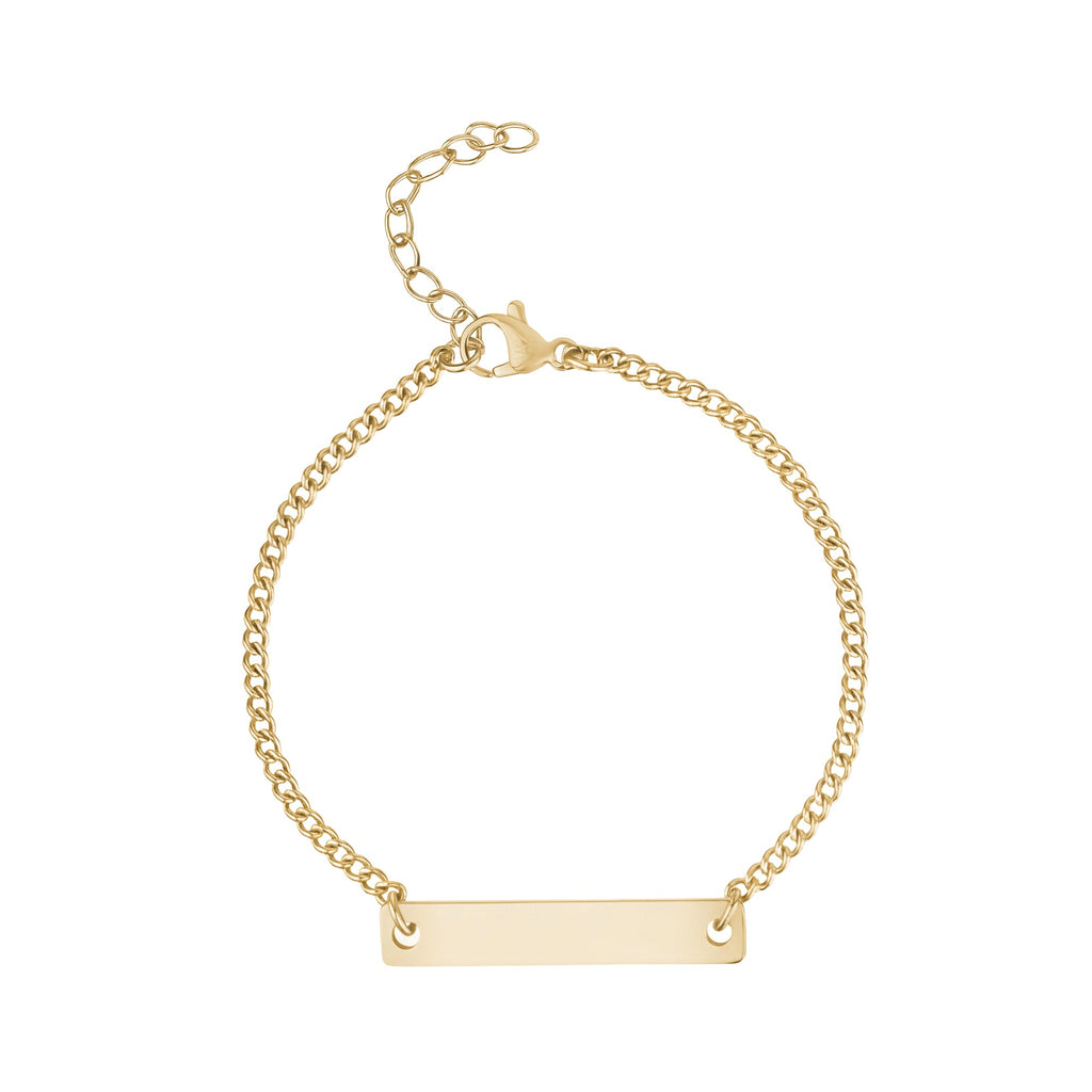 Minimal Bar ID Bracelet