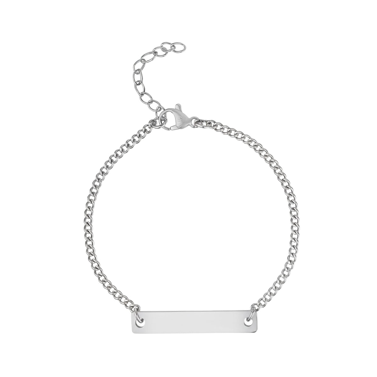 Minimal Bar ID Bracelet