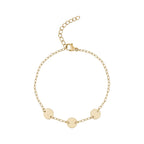 Minimal Triple Disc Bracelet