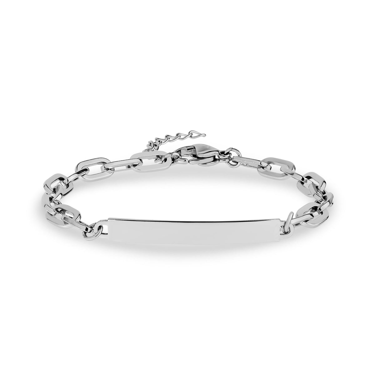 Minimal Paper Clip ID Bracelet