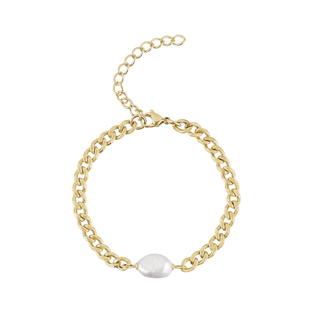 Freshwater Pearl Chain Bracelet