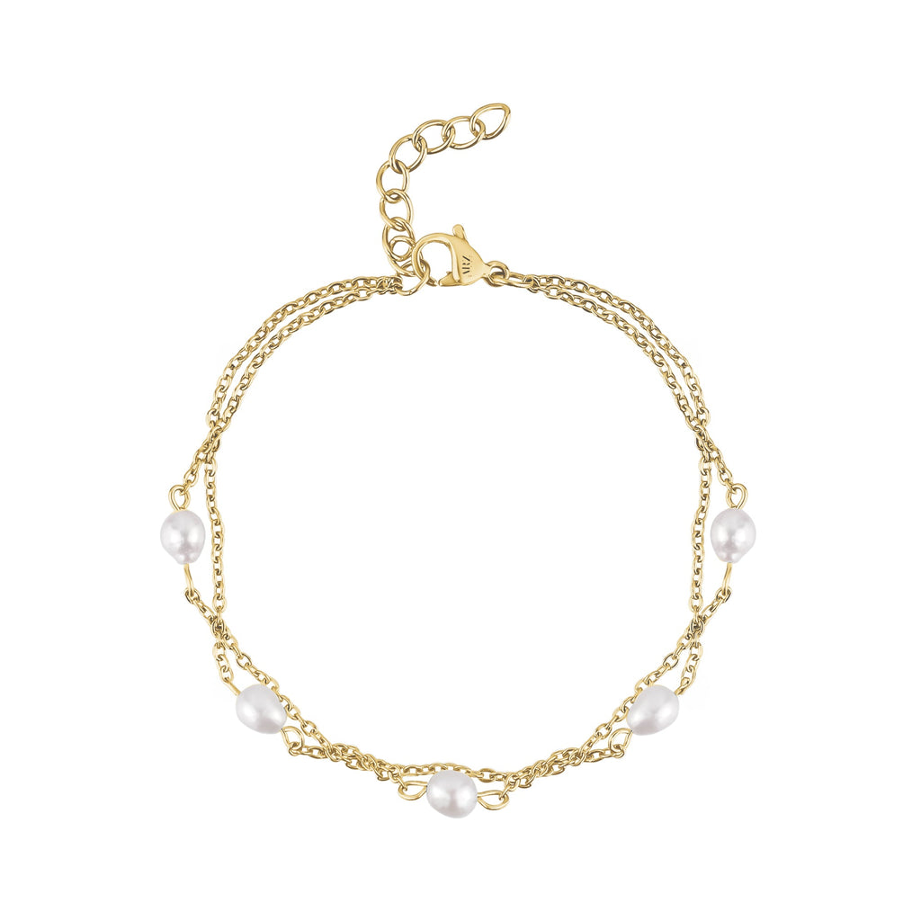 Freshwater Pearl Station Bracelet