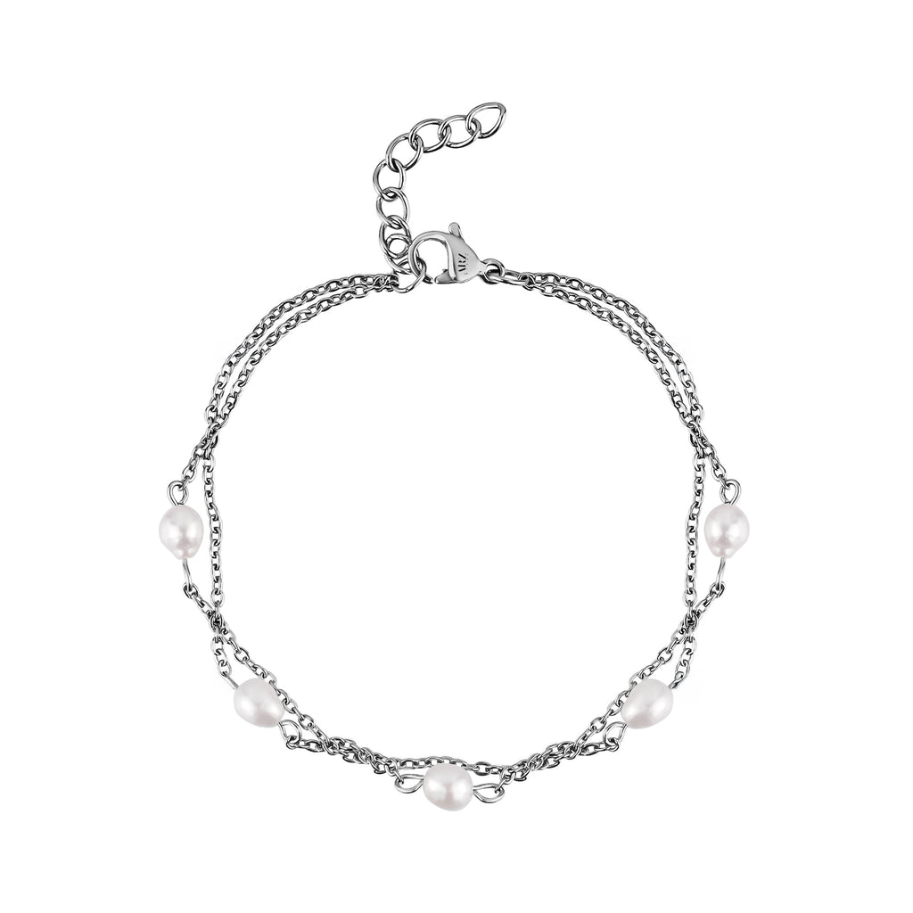 Freshwater Pearl Station Bracelet