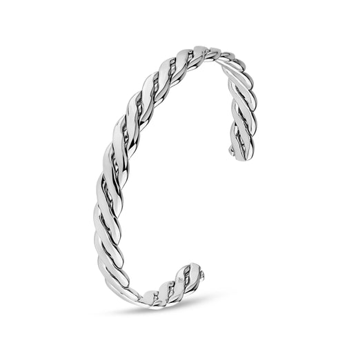 Braided Open Cuff Bangle