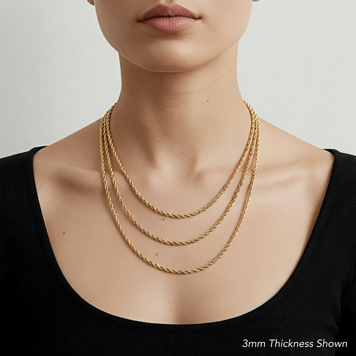 14K Gold Classic Rope Chain